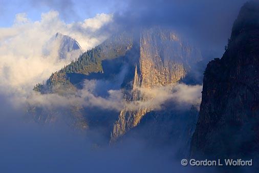 Yosemite Valley Shrouded in Clouds_22878.jpg - Photographed in Yosemite National Park, California, USA.